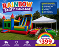 Rainbow Castle Combo Party Package!